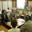 上田知事へホームレス収容施設に関する要望活動（2009.7.9）