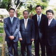 宇田川議員、田中県議、立石議長と