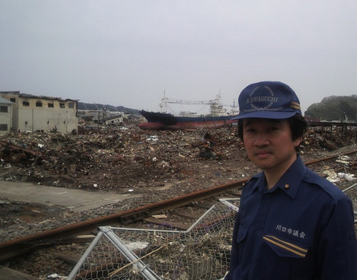 被災地の気仙沼を視察(2011.5.11)