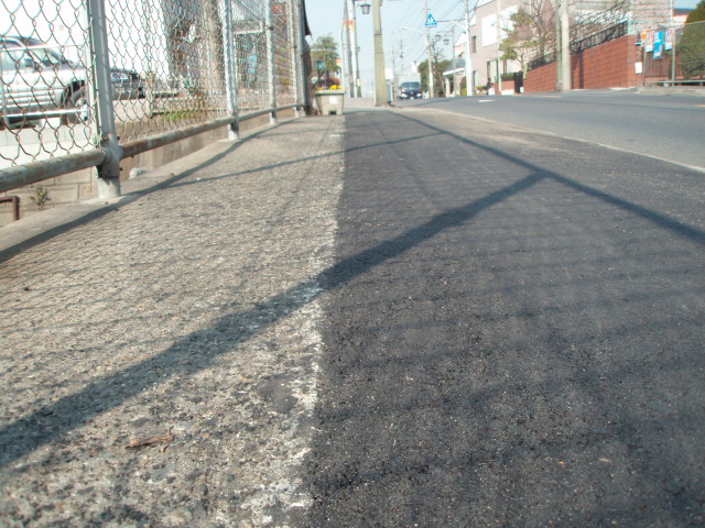 歩道の段差解消（本蓮）