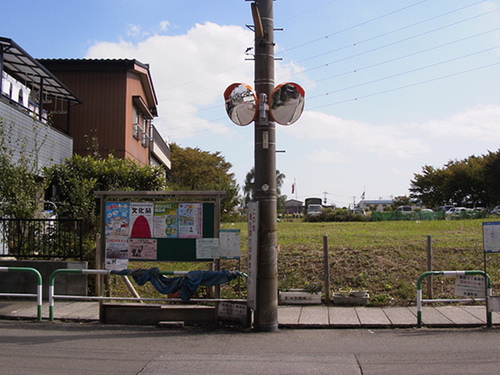 カーブミラー(本蓮下宿）